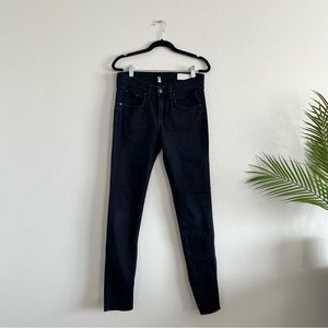 Rag & Bone | Black High Rise Skinny Jeans